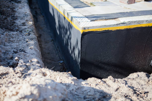 Residential Waterproofing installation at a Waterport, NY home by SJ Waterproofing Pros